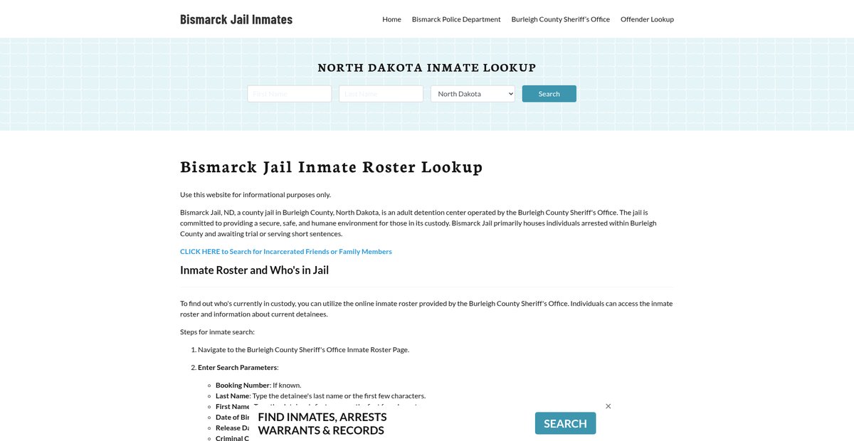 Preview of bismarckjail.org