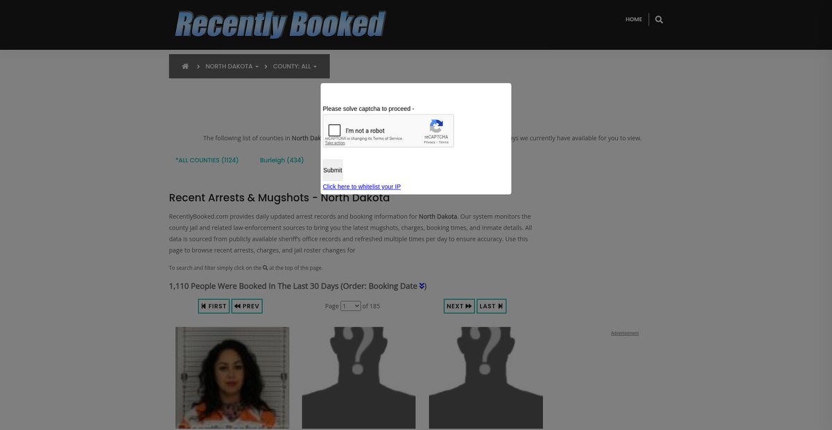 Preview of recentlybooked.com