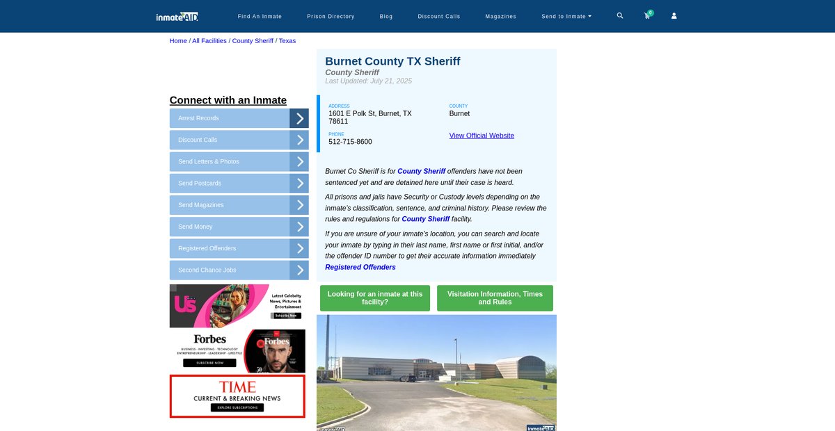 Preview of inmateaid.com