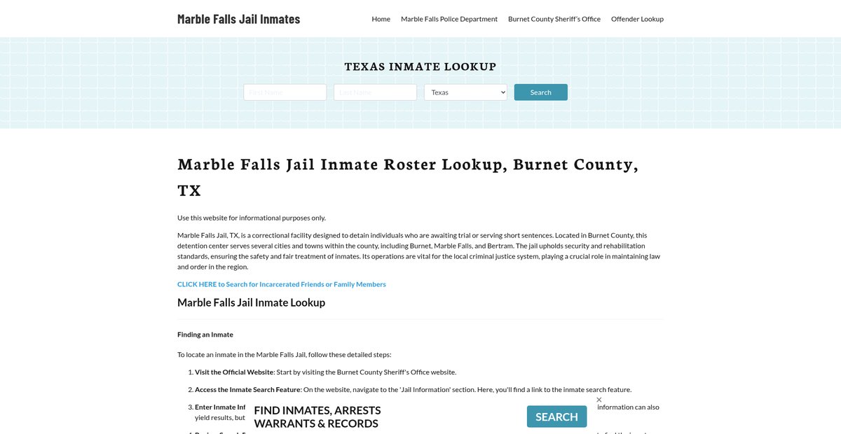 Preview of marblefallsjail.org