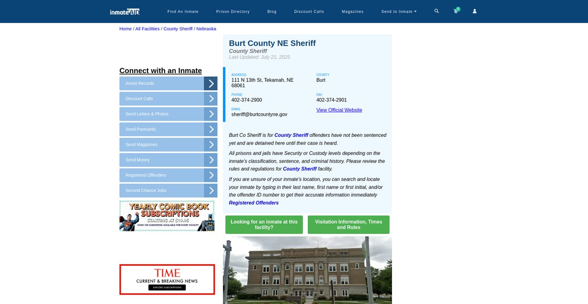 Preview of inmateaid.com