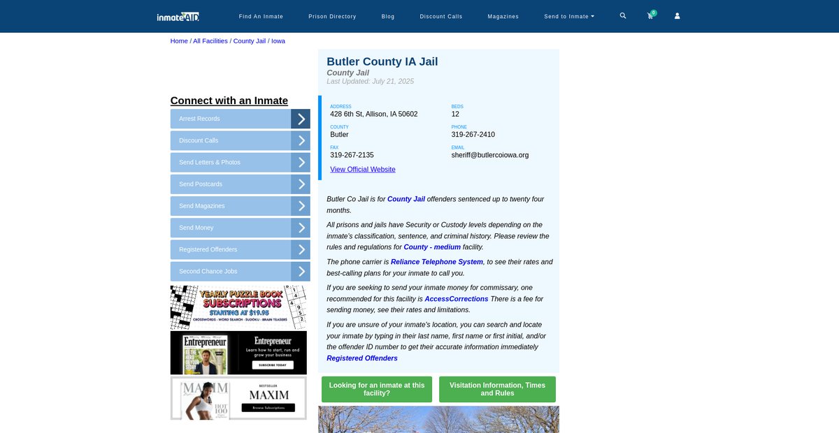 Preview of inmateaid.com