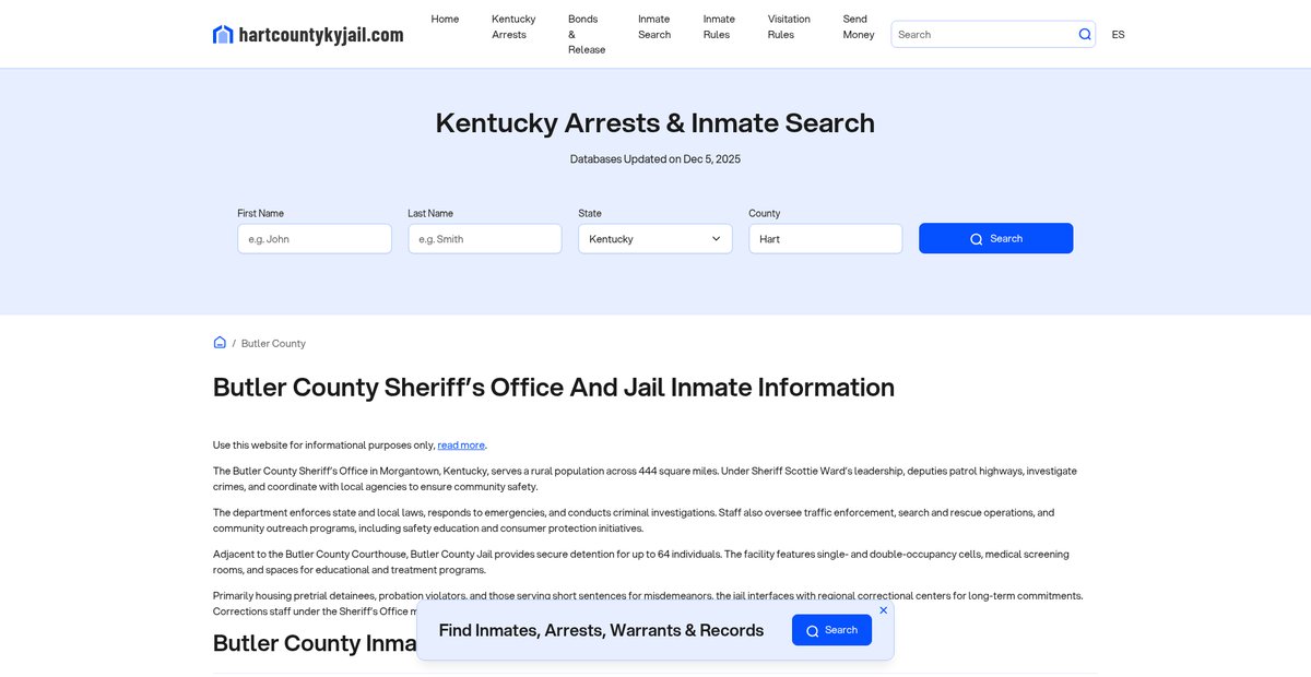 Preview of hartcountykyjail.com