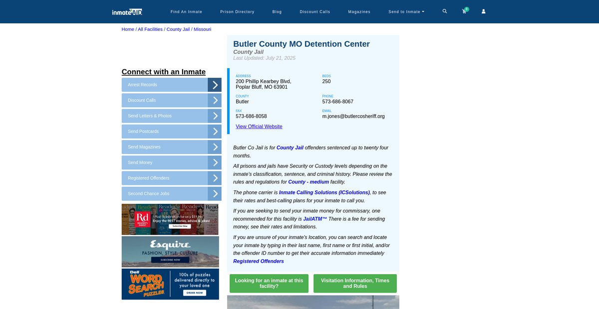 Preview of inmateaid.com