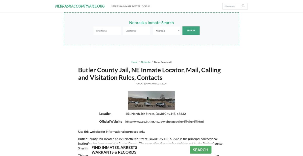 Preview of nebraskacountyjails.org