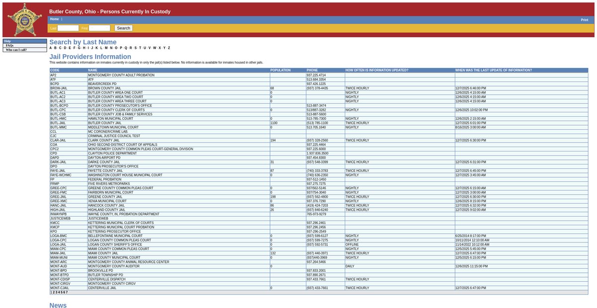 Preview of butler.miamivalleyjails.org