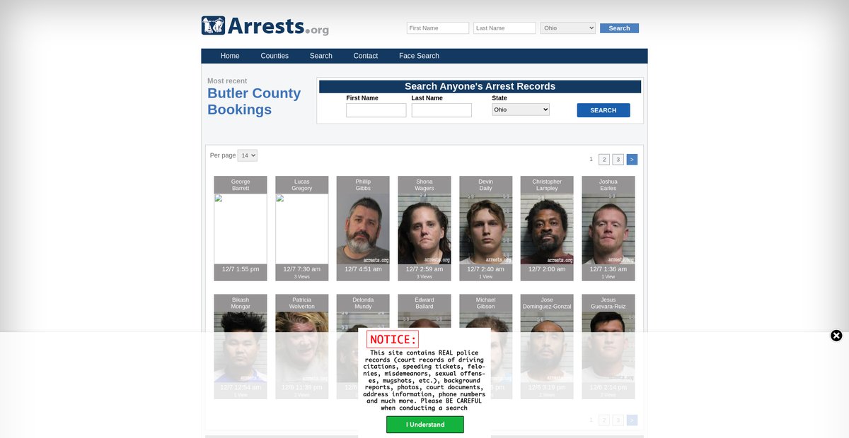 Preview of ohio.arrests.org