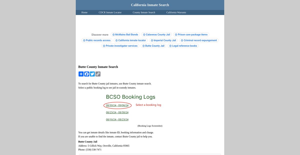 Preview of inmatesearchcalifornia.org
