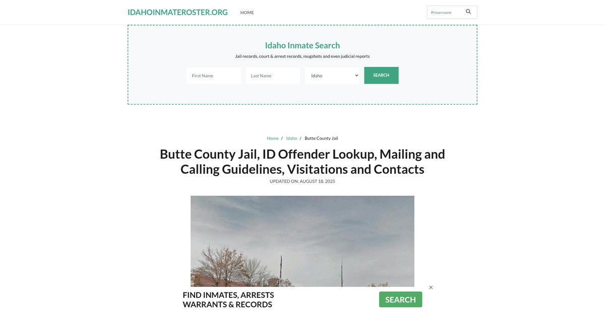 Preview of idahoinmateroster.org