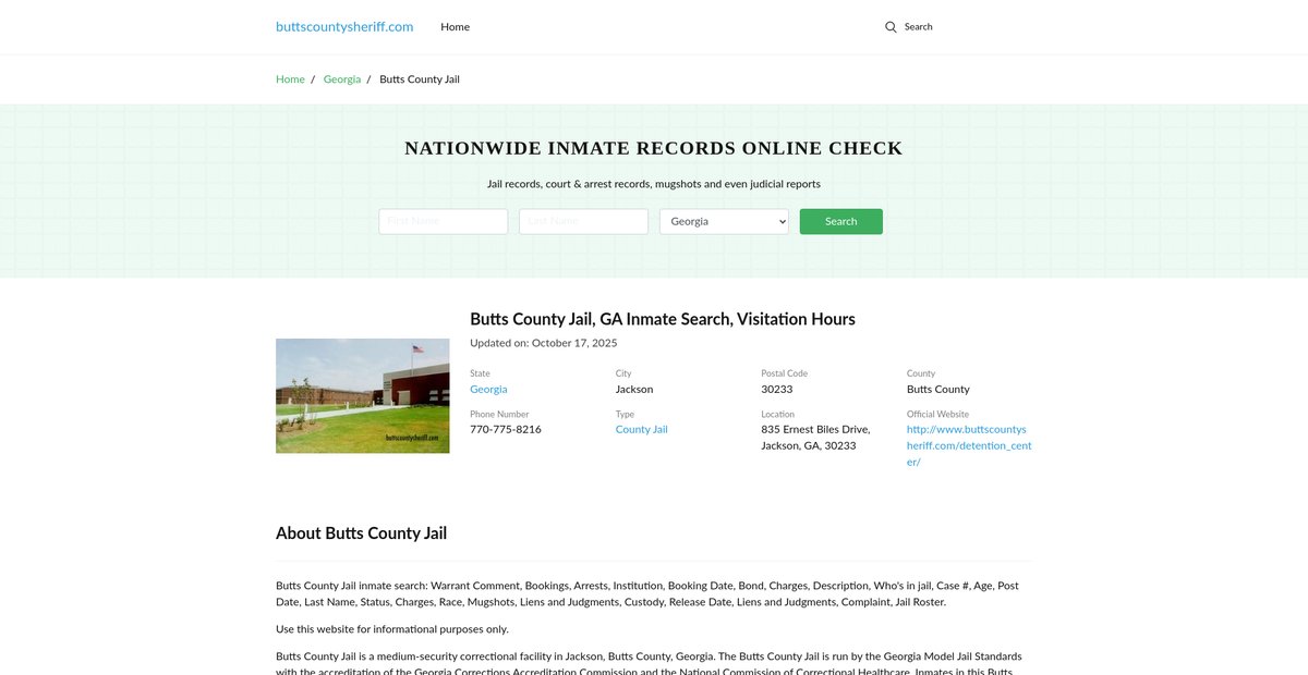 Preview of buttscountysheriff.com