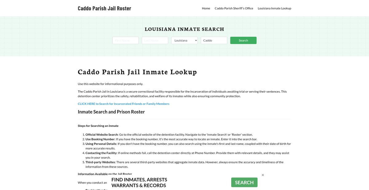 Preview of caddoparishjail.org