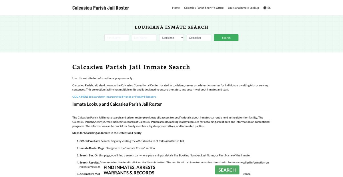 Preview of calcasieuparishjail.org