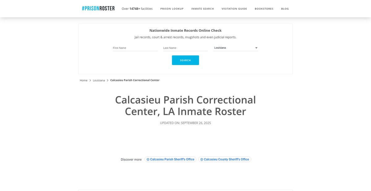 Preview of prisonroster.com