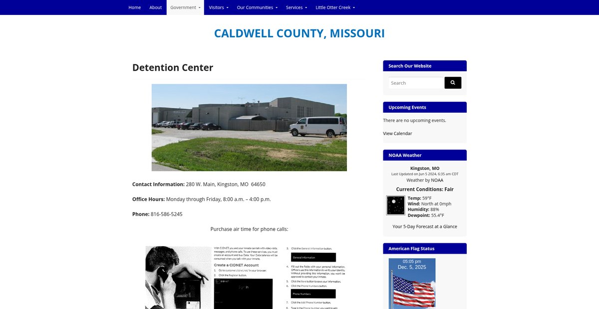 Preview of caldwellco.missouri.org