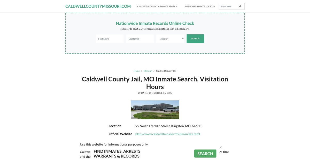 Preview of caldwellcountymissouri.com