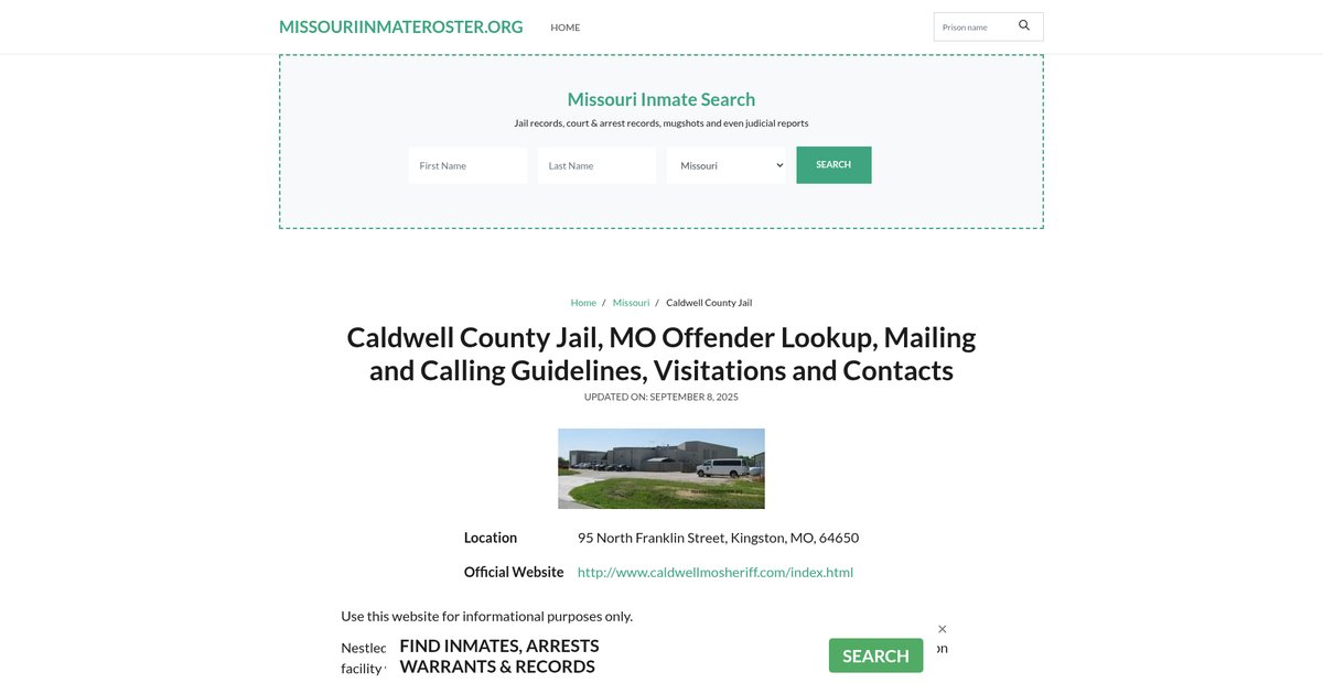 Preview of missouriinmateroster.org