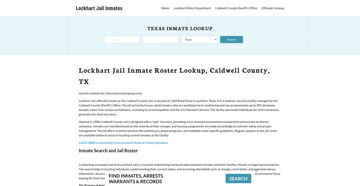 Preview of lockhartjail.org