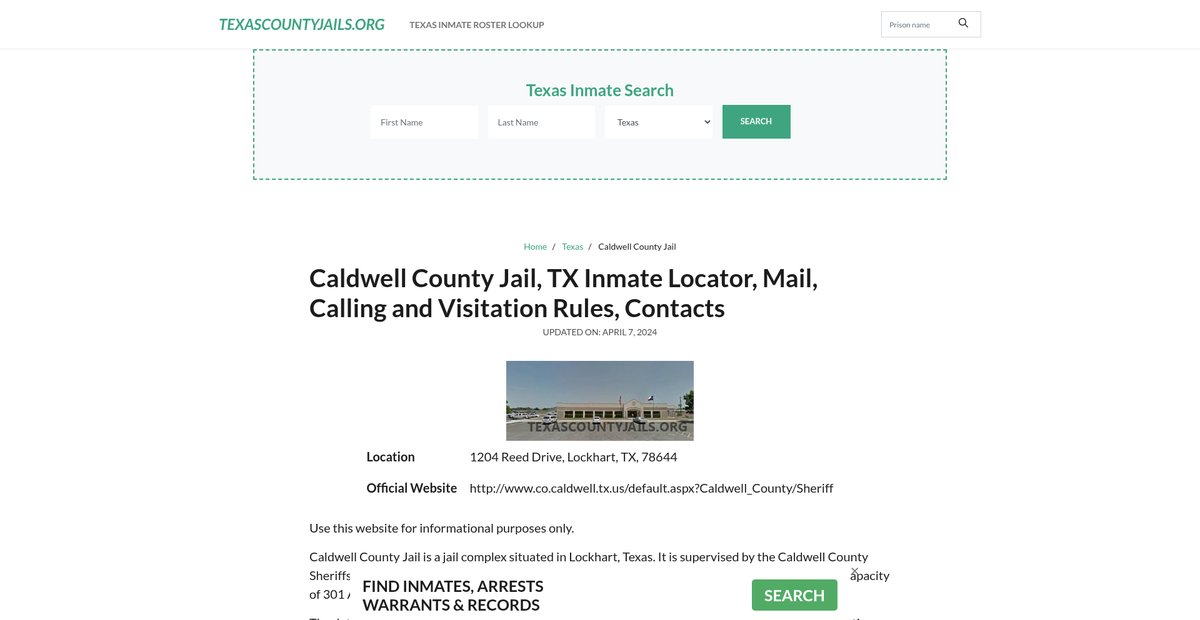 Preview of texascountyjails.org