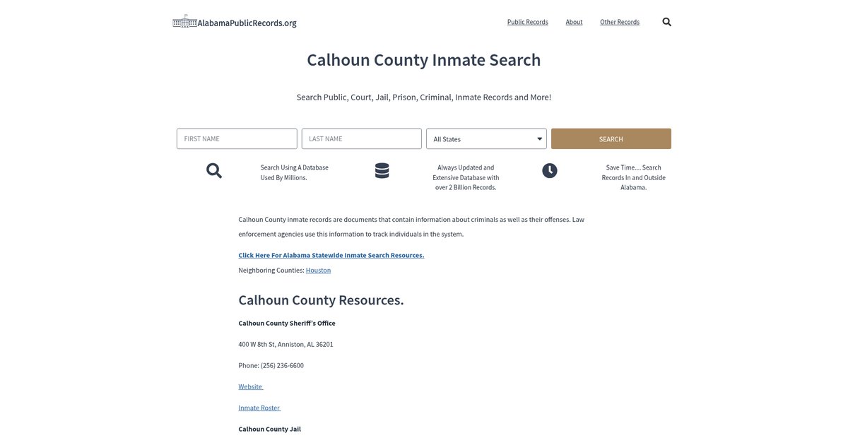 Preview of alabamapublicrecords.org
