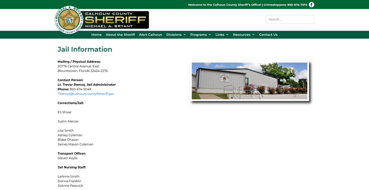 Preview of calhounsheriff.com