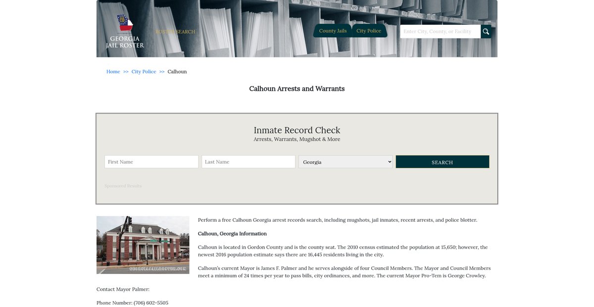 Preview of georgiajailroster.com