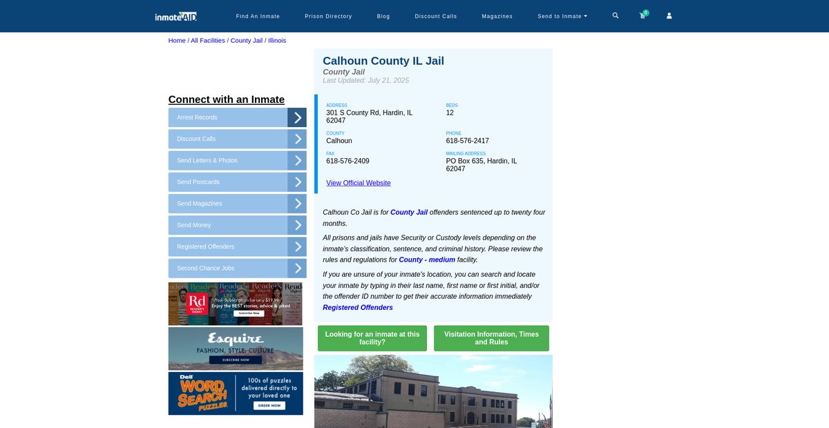 Preview of inmateaid.com