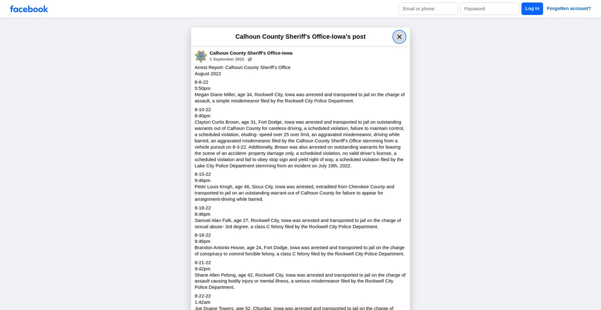 Preview of facebook.com