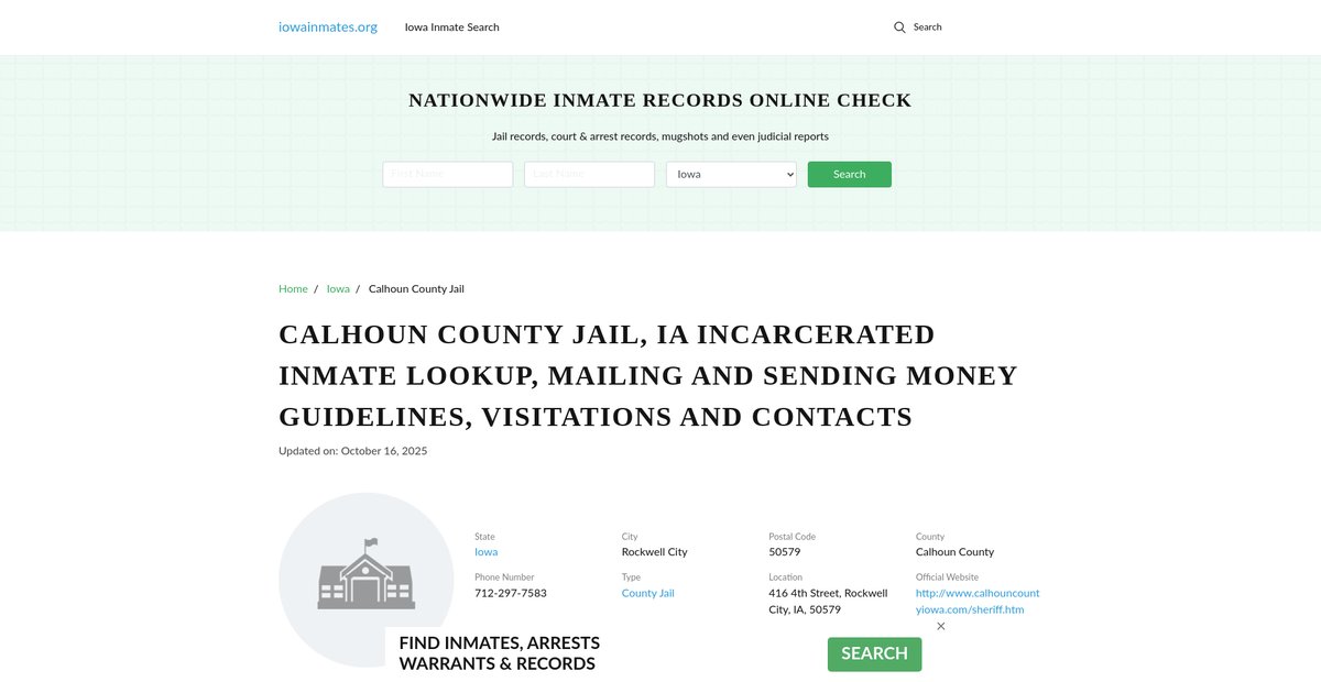 Preview of iowainmates.org