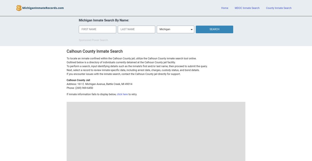 Preview of michiganinmaterecords.com