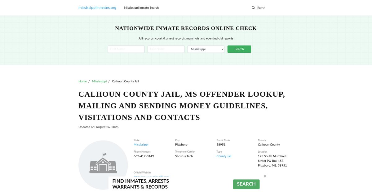 Preview of mississippiinmates.org