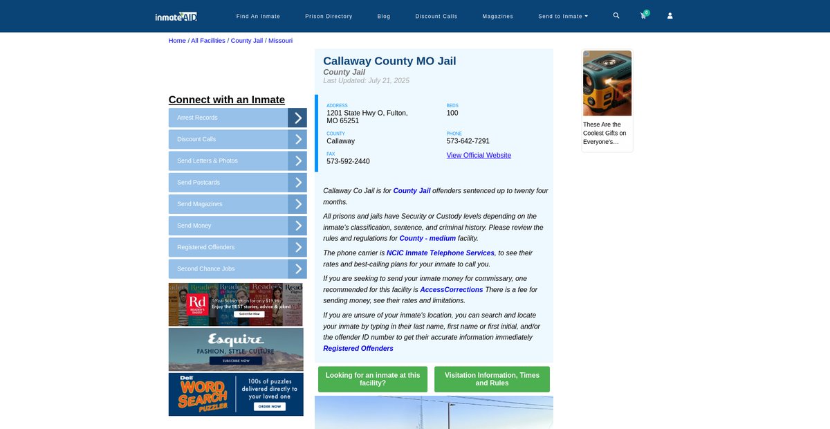 Preview of inmateaid.com