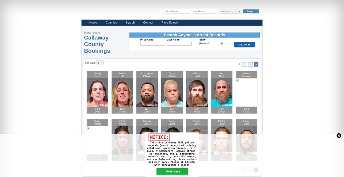 Preview of missouri.arrests.org