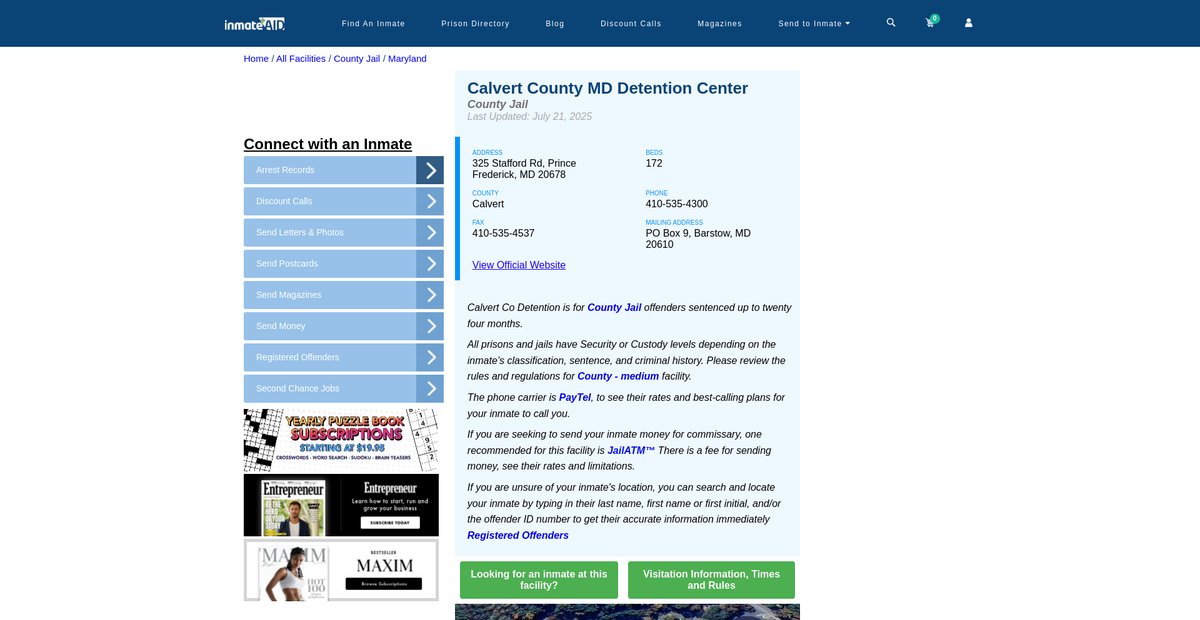Preview of inmateaid.com