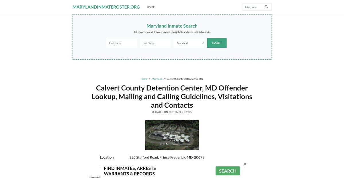 Preview of marylandinmateroster.org