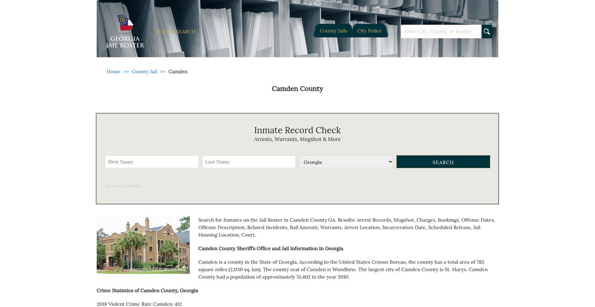 Preview of georgiajailroster.com