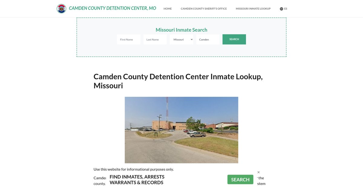 Preview of camdencountydetentionmo.org