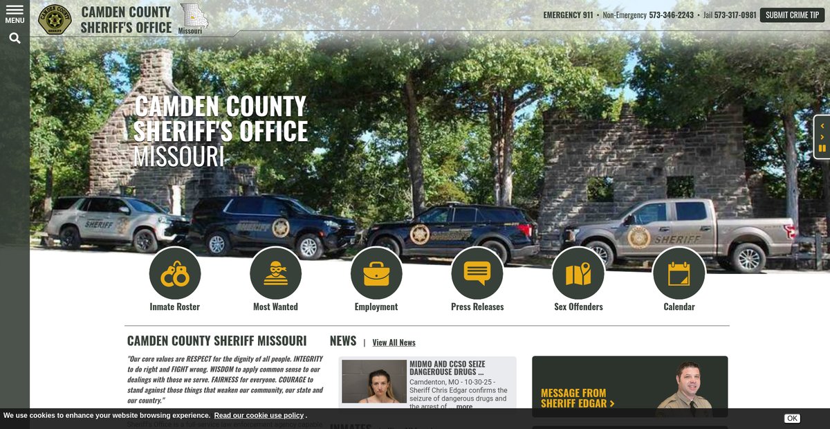 Preview of camdencountymosheriff.org