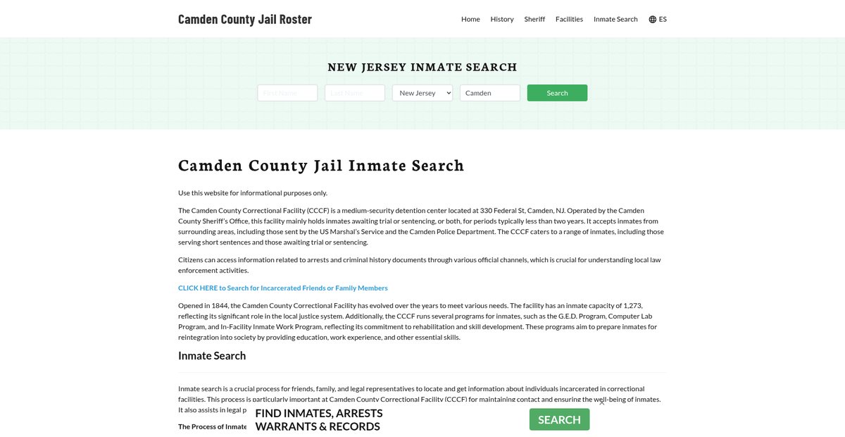 Preview of camdencountyjail.org