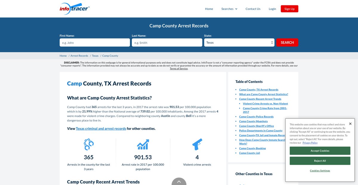 Preview of infotracer.com