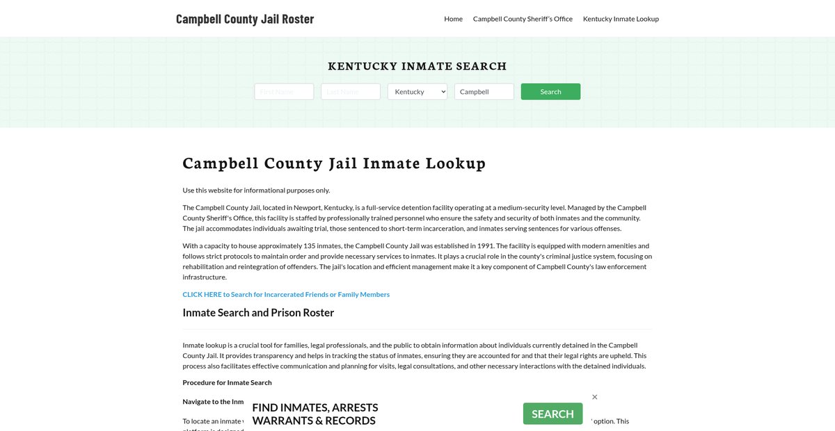 Preview of campbellcountyjail.org