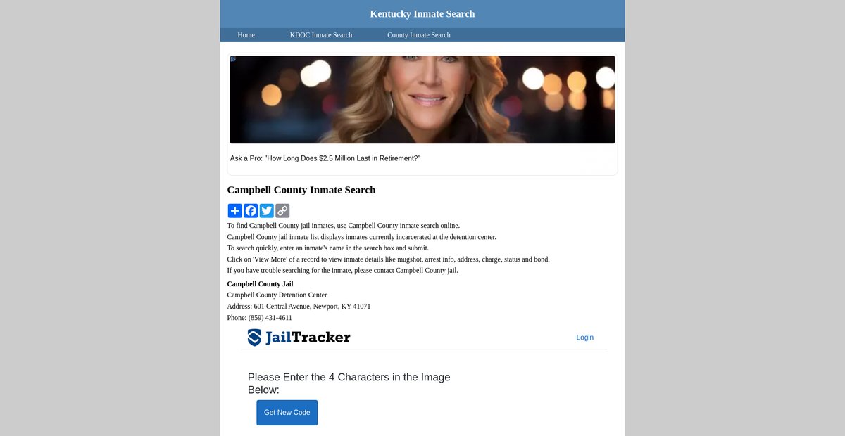 Preview of inmatesearchkentucky.org
