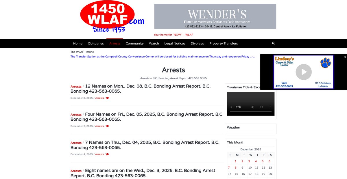 Preview of 1450wlaf.com