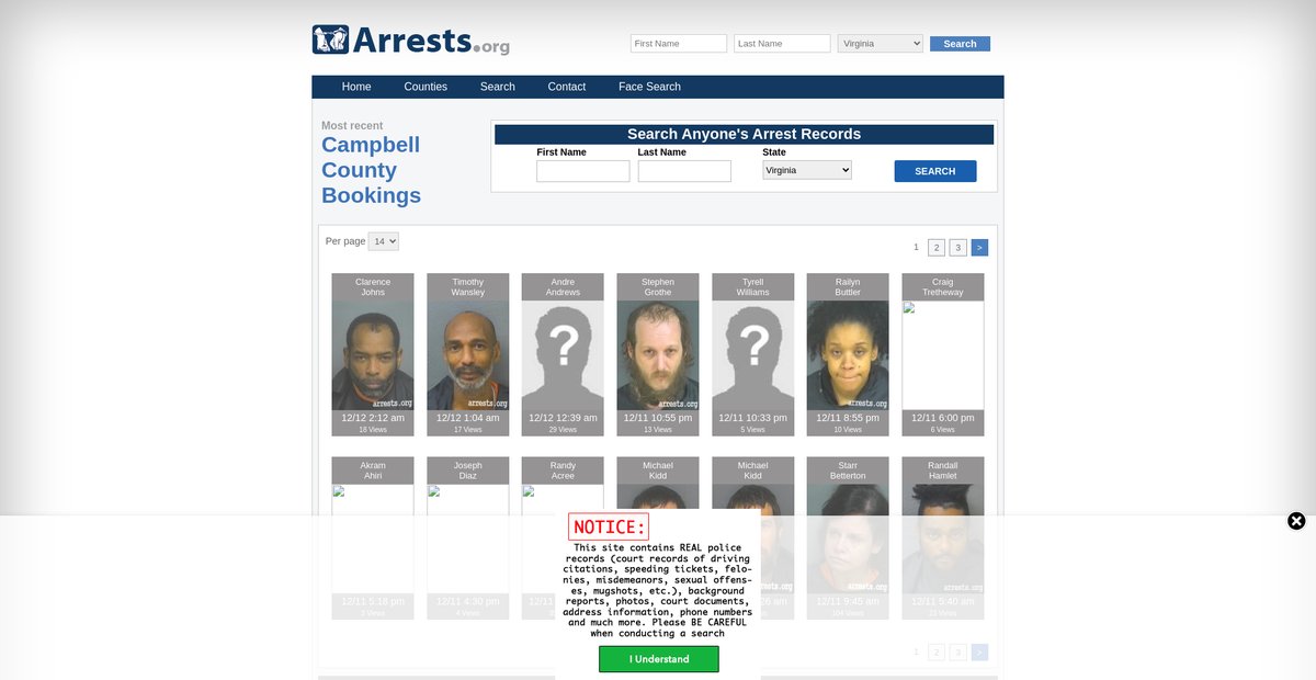 Preview of virginia.arrests.org