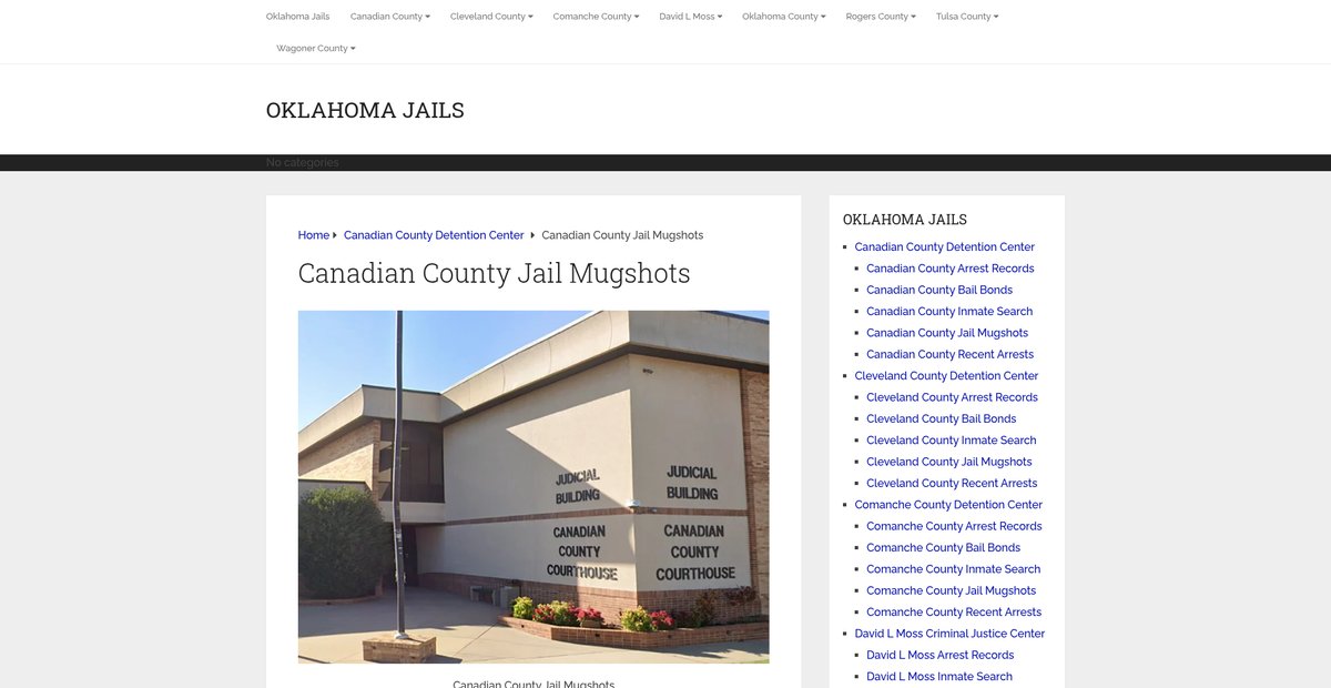 Preview of oklahomajails.com