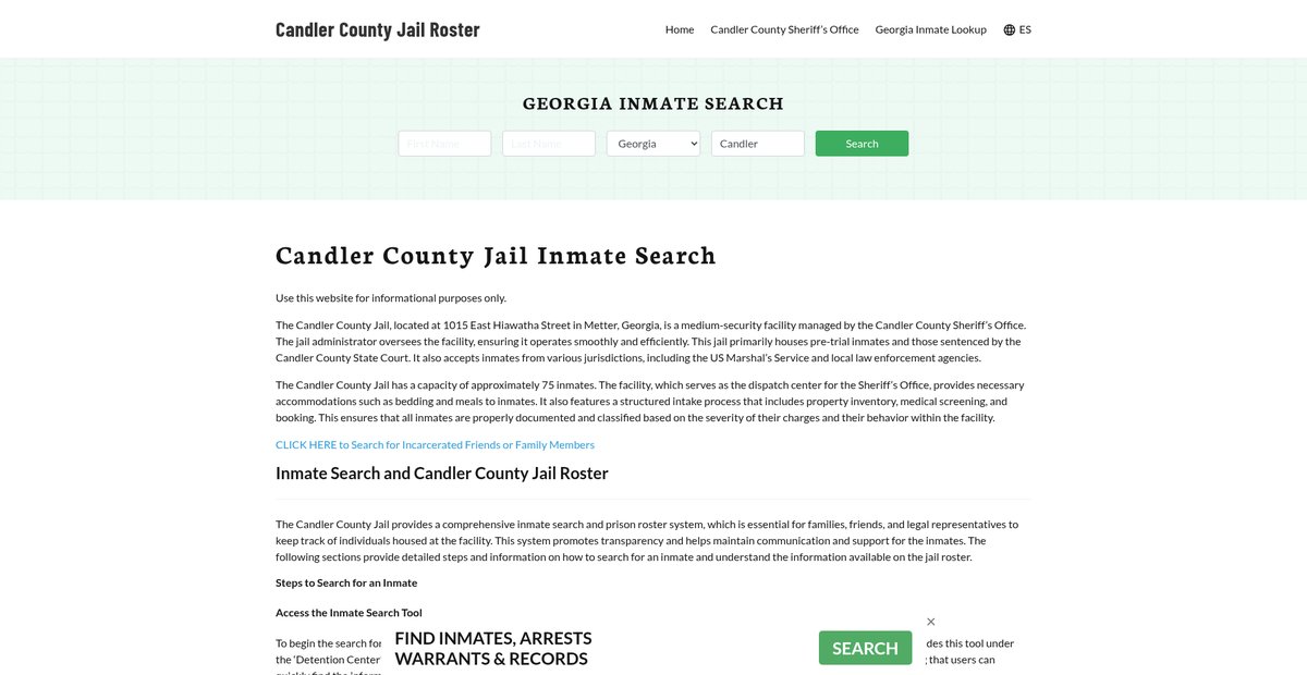 Preview of candlercountyjail.org