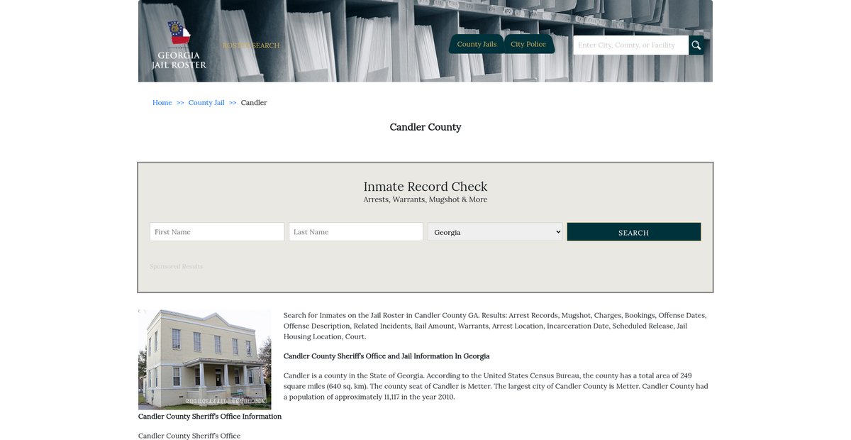 Preview of georgiajailroster.com