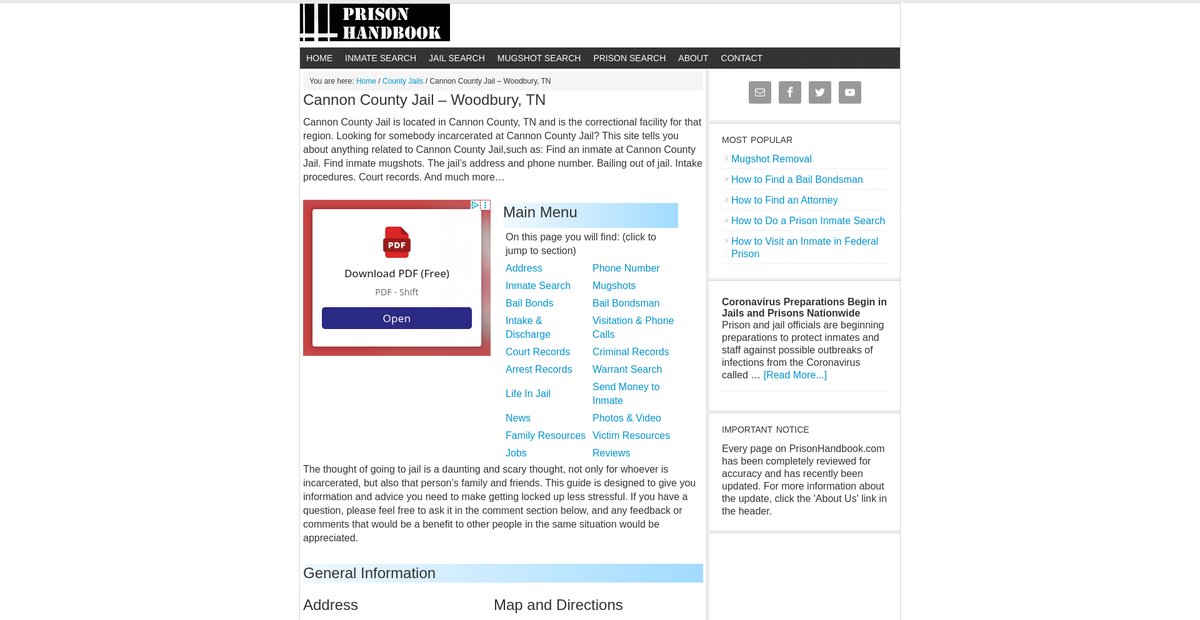 Preview of prisonhandbook.com