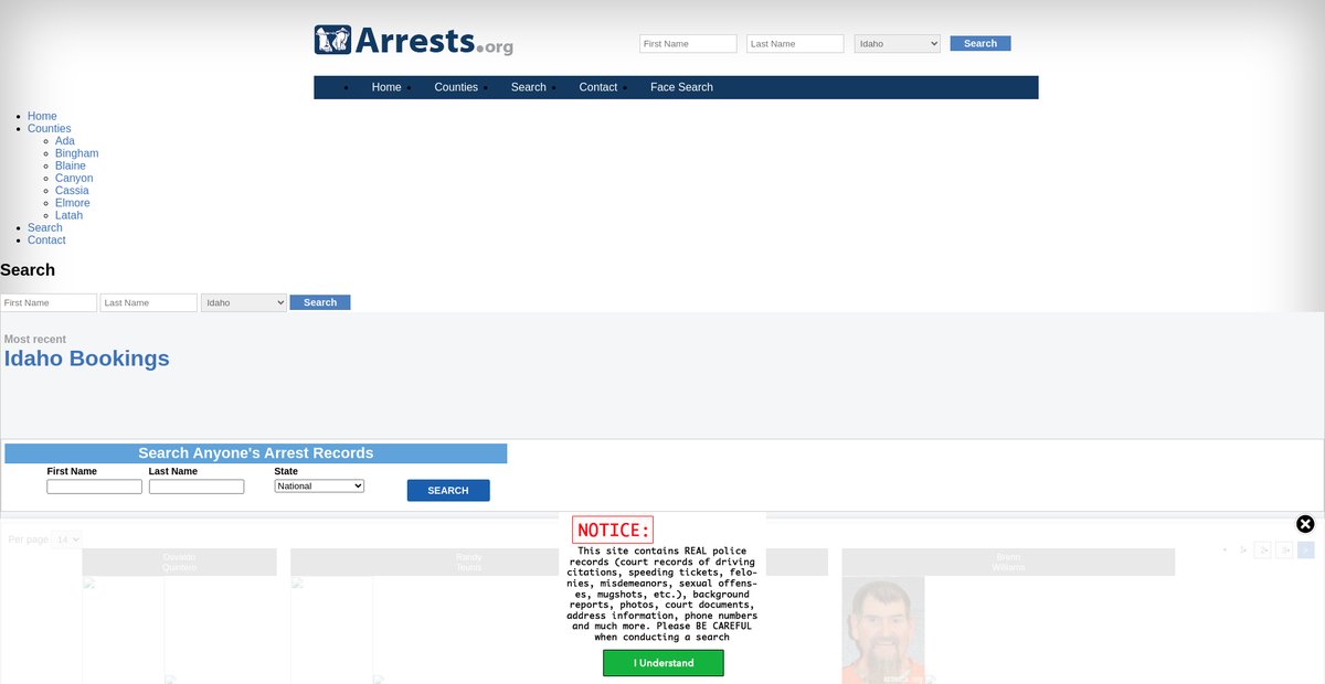 Preview of idaho.arrests.org