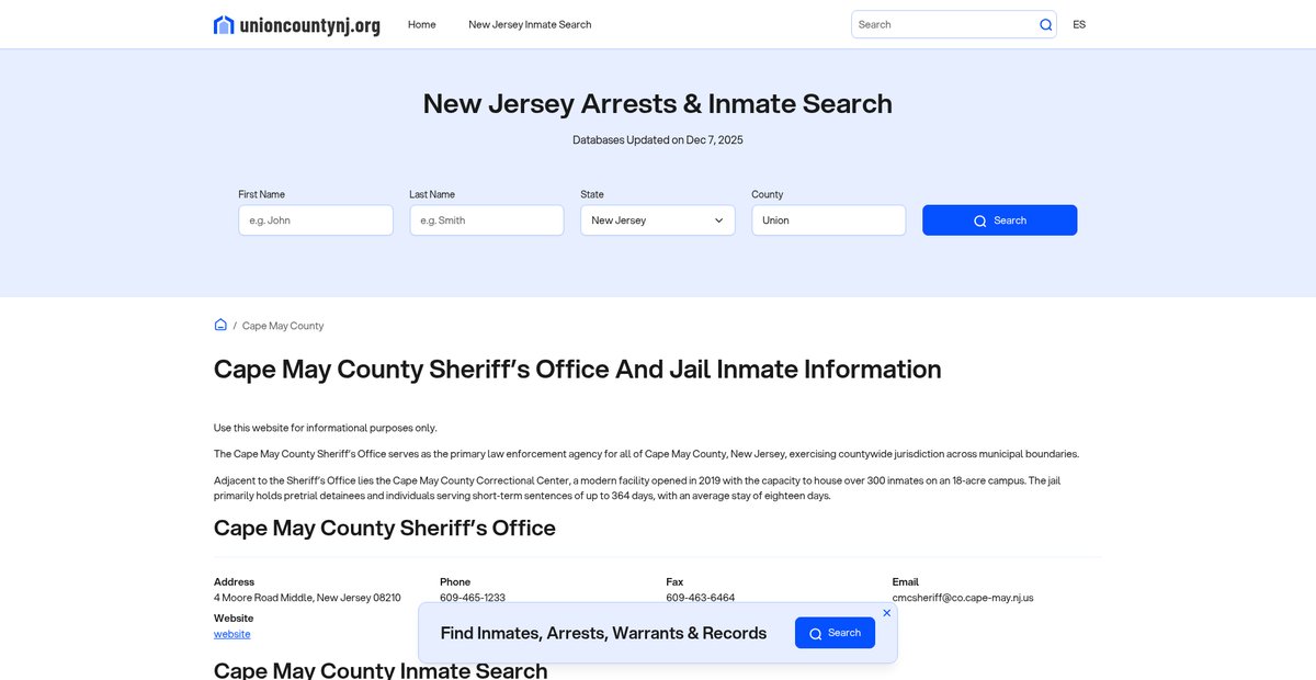 Preview of unioncountynj.org