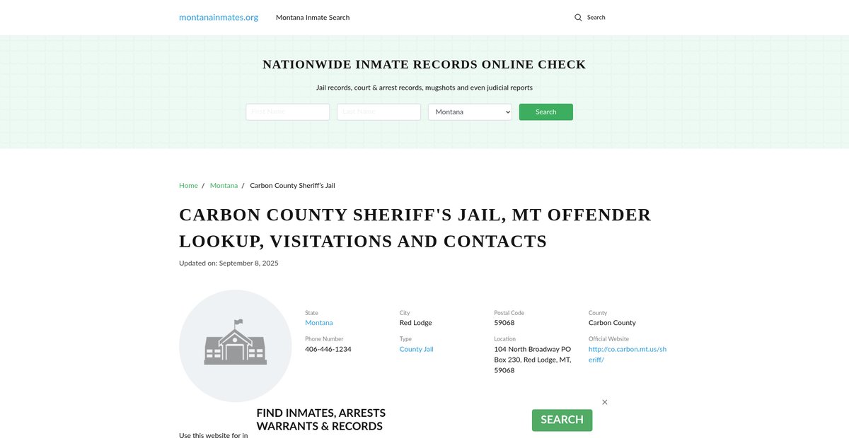 Preview of montanainmates.org